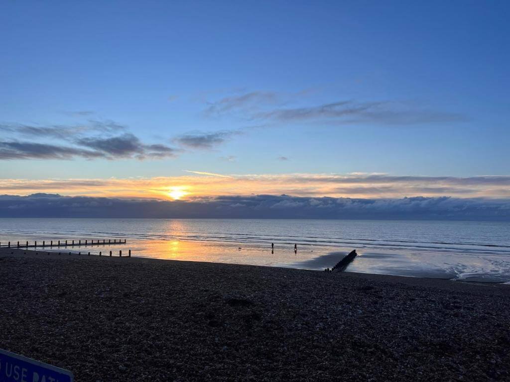 view of the beach